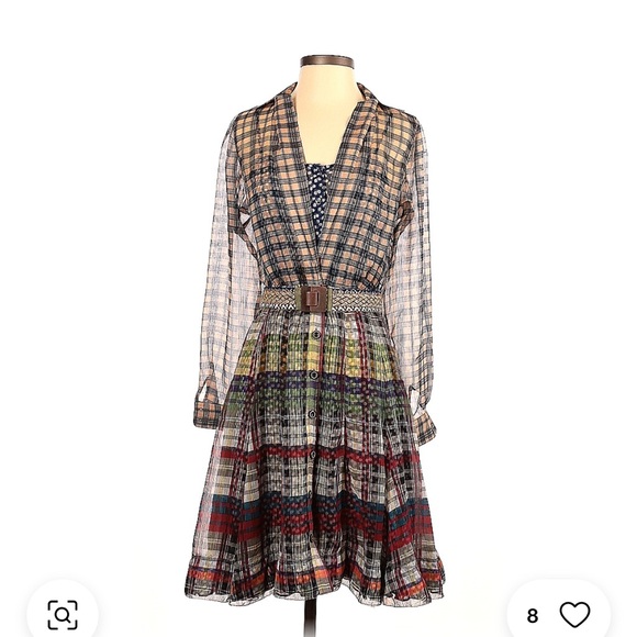 Byron Lars Dresses & Skirts - Plaid Multicolor Byron Lars Dress
